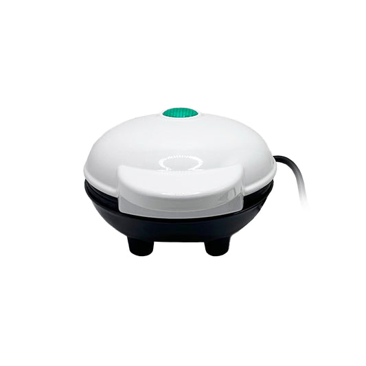 QuickBite Mini Waffle Maker, 4" Cooking Surface, 350 W, White